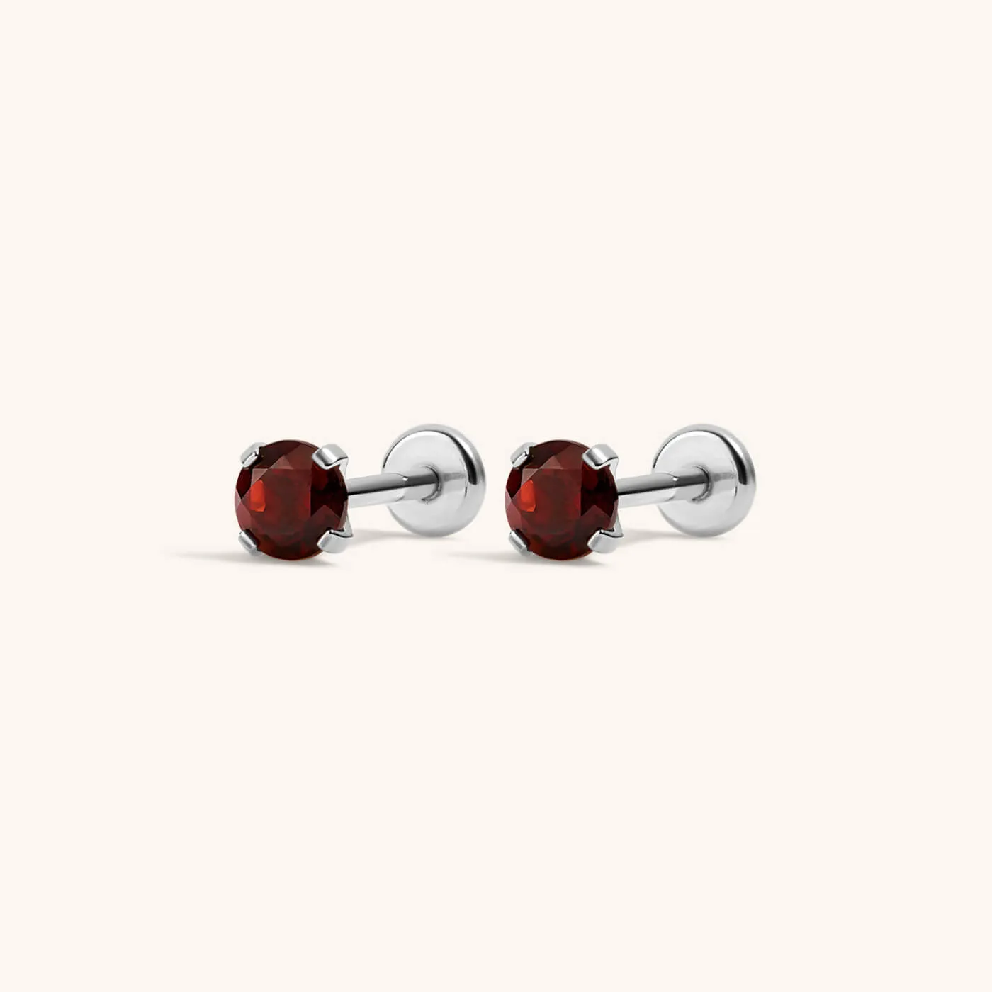 Sample Item: Garnet Nap Earrings sold by Maison Miru product image thumbnail 4