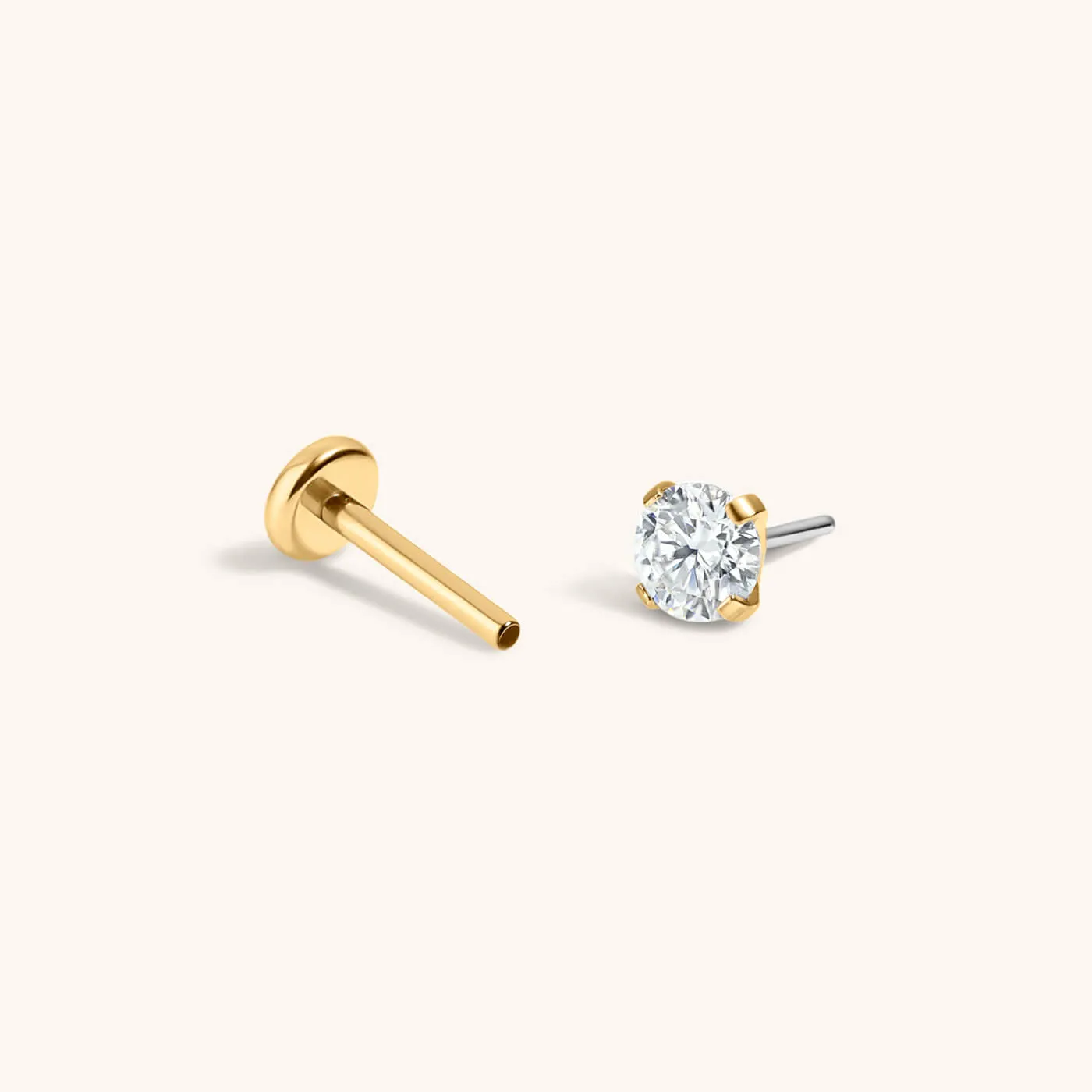Sample Item: Moissanite Nap Earrings sold by Maison Miru product image thumbnail 4
