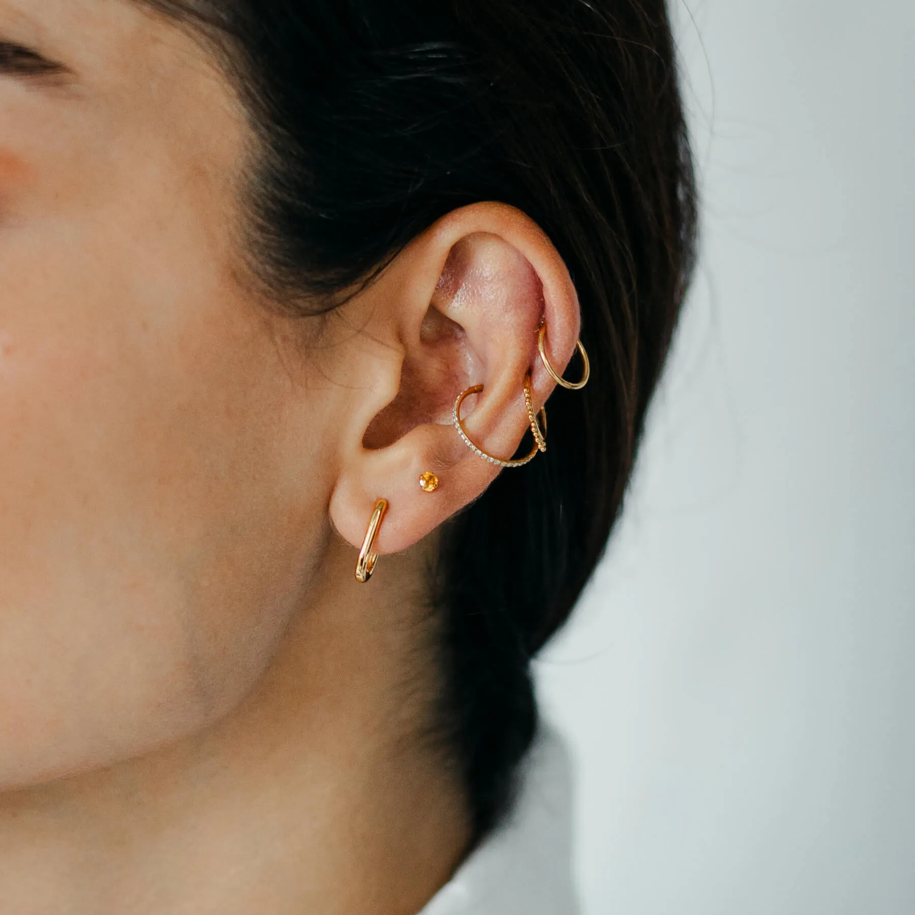 Sample Item: Citrine Nap Earrings sold by Maison Miru product image thumbnail 2