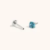 Sample Item: Blue Topaz Nap Earrings sold by Maison Miru