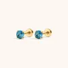 Sample Item: Blue Topaz Nap Earrings sold by Maison Miru