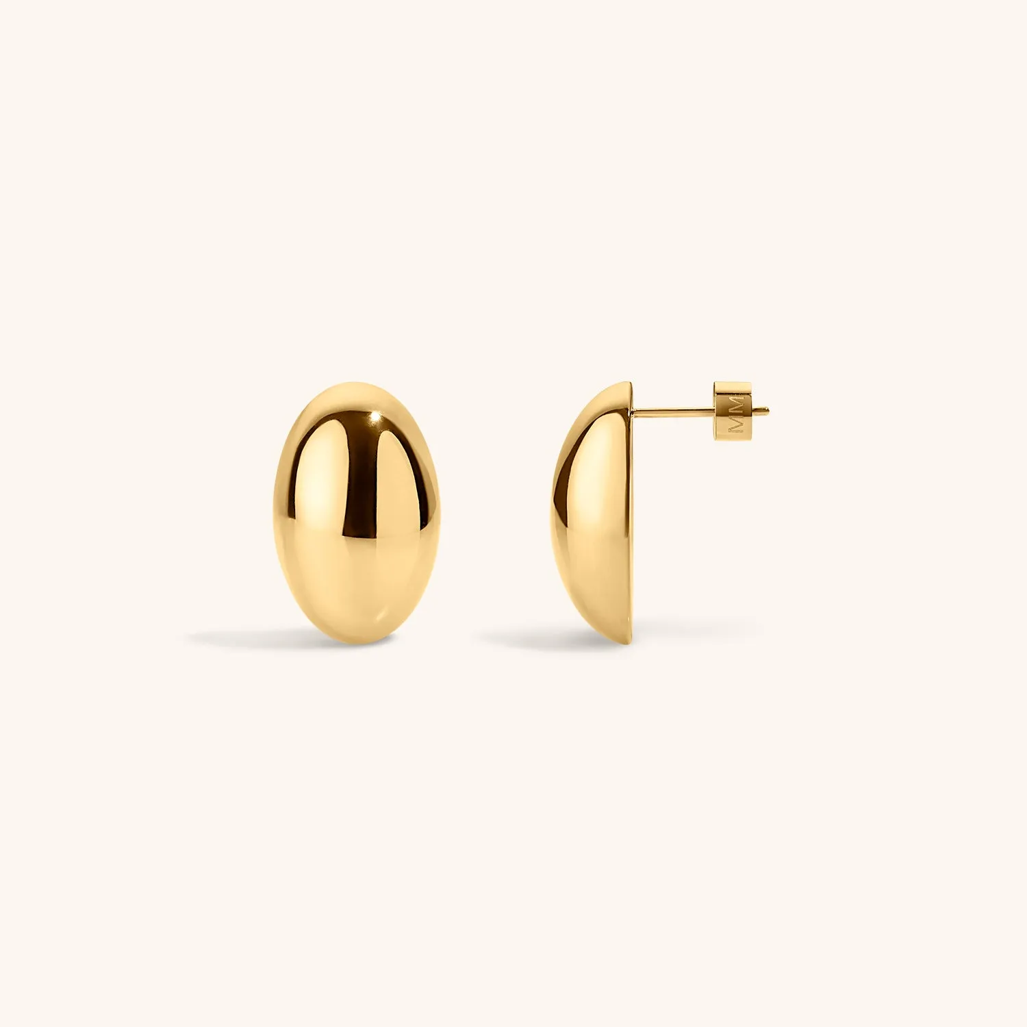 Oval Studs sold by Maison Miru product image thumbnail 4
