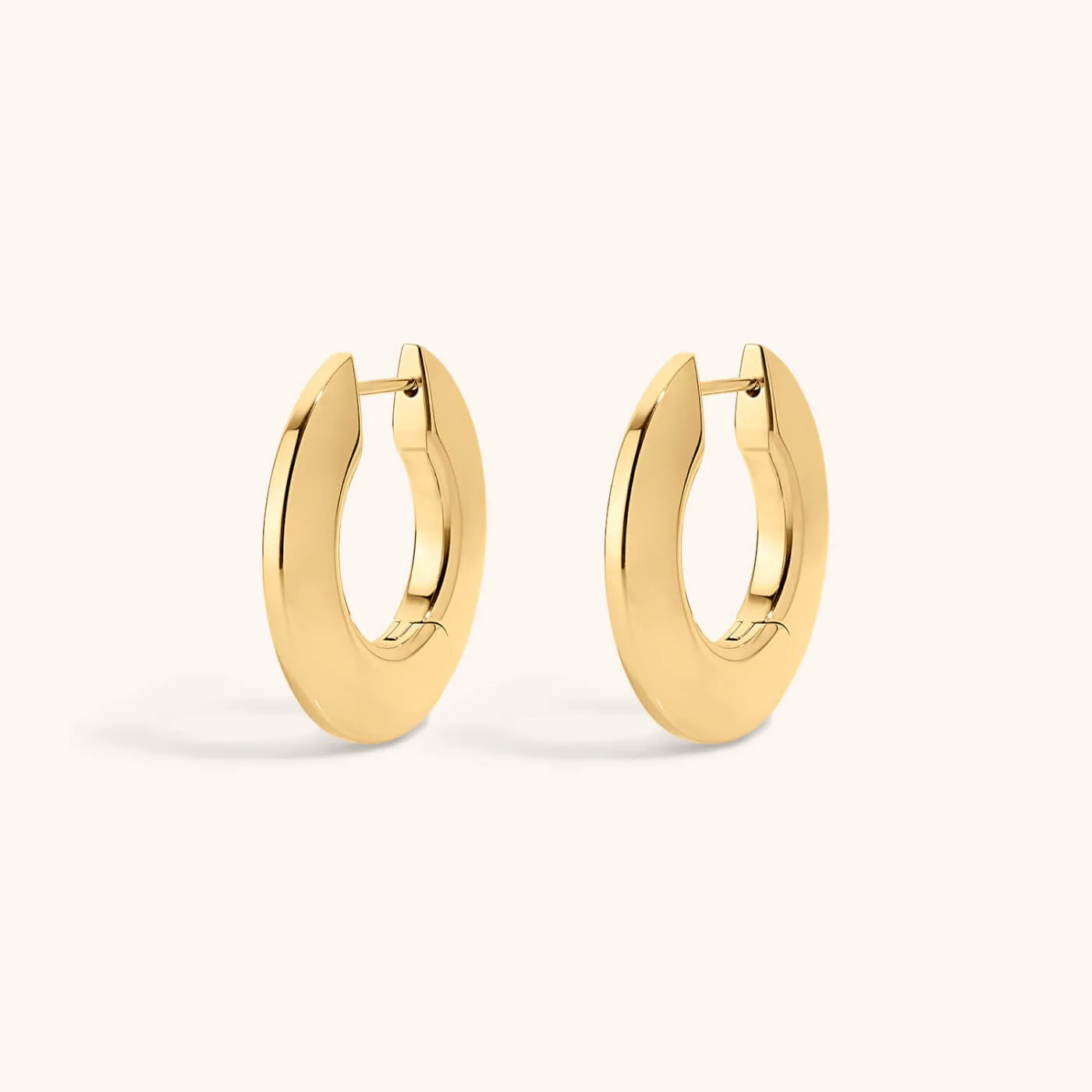 Disc Hoops in Titanium sold by Maison Miru