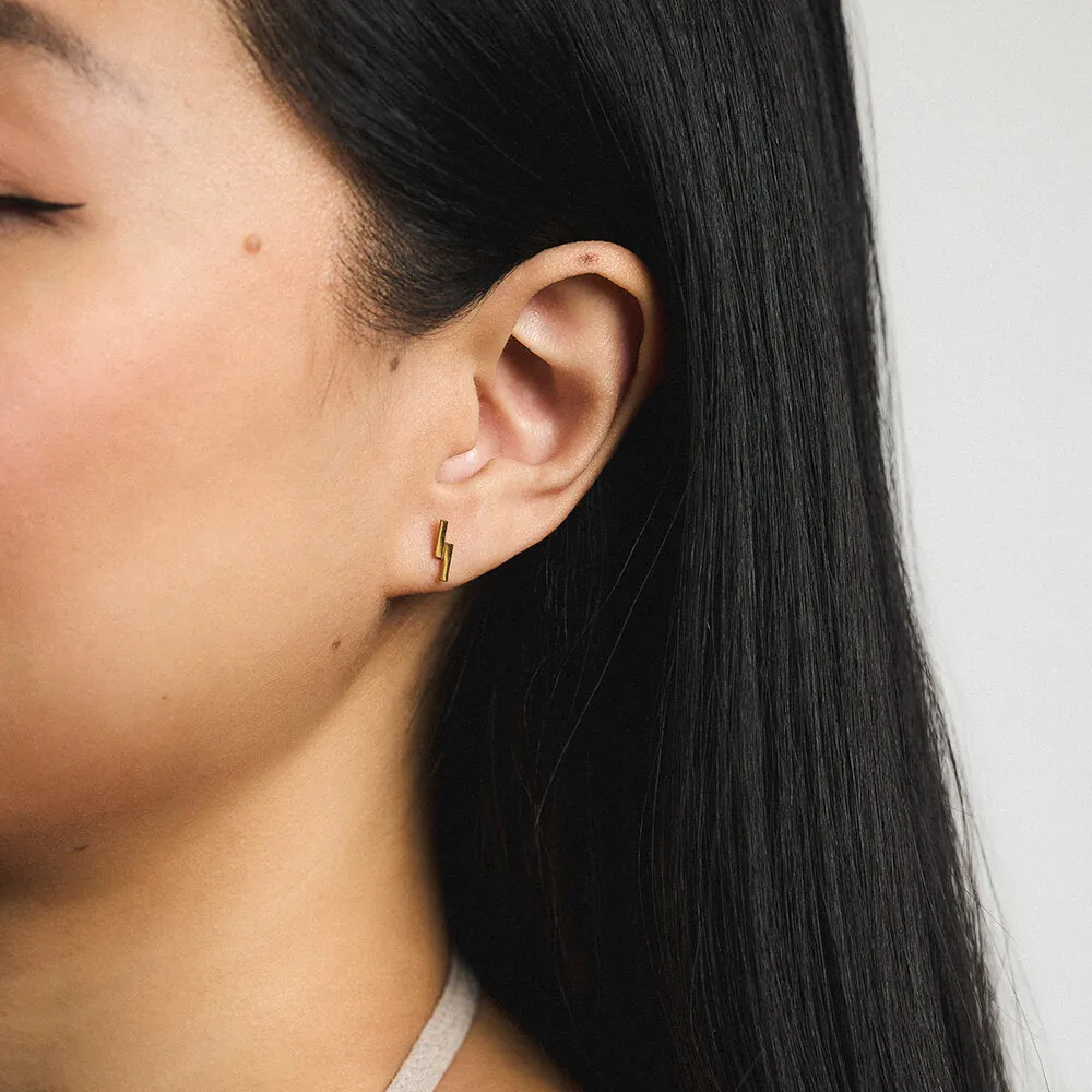 Lightning Bar Nap Earrings sold by Maison Miru product image thumbnail 2