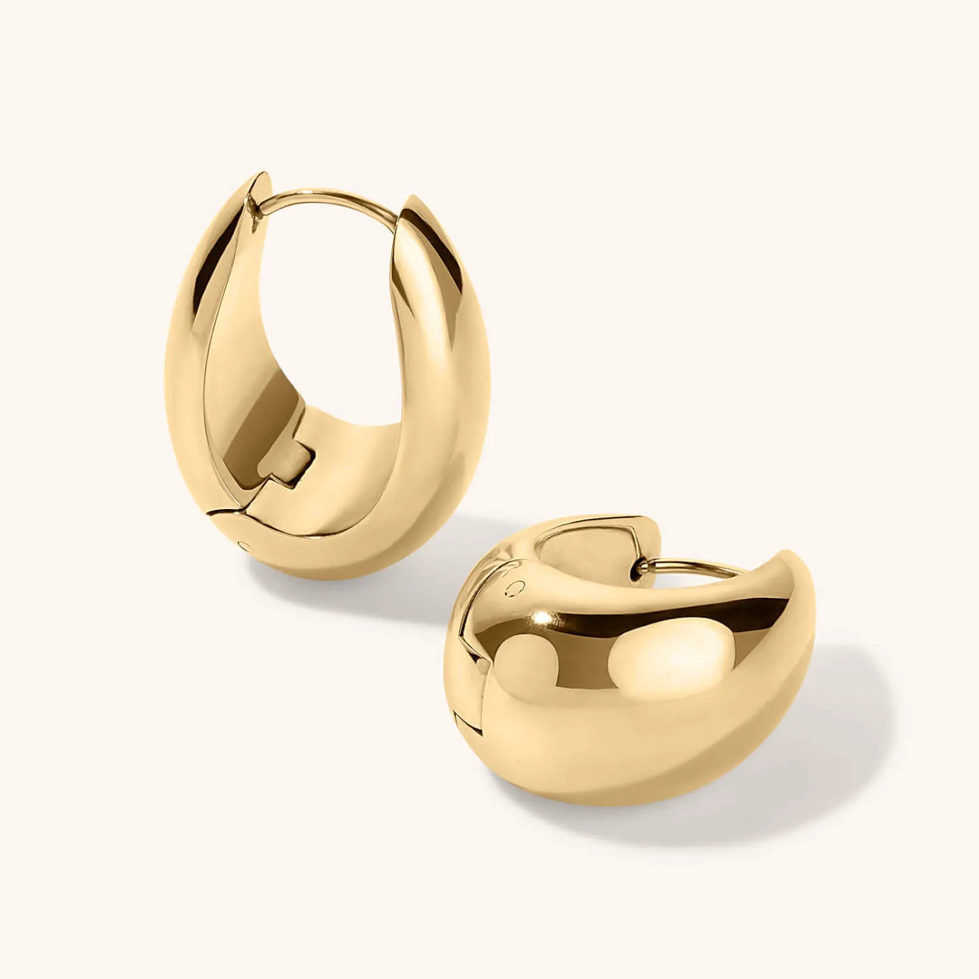 Dewdrop Hoops in Titanium sold by Maison Miru product image thumbnail 5