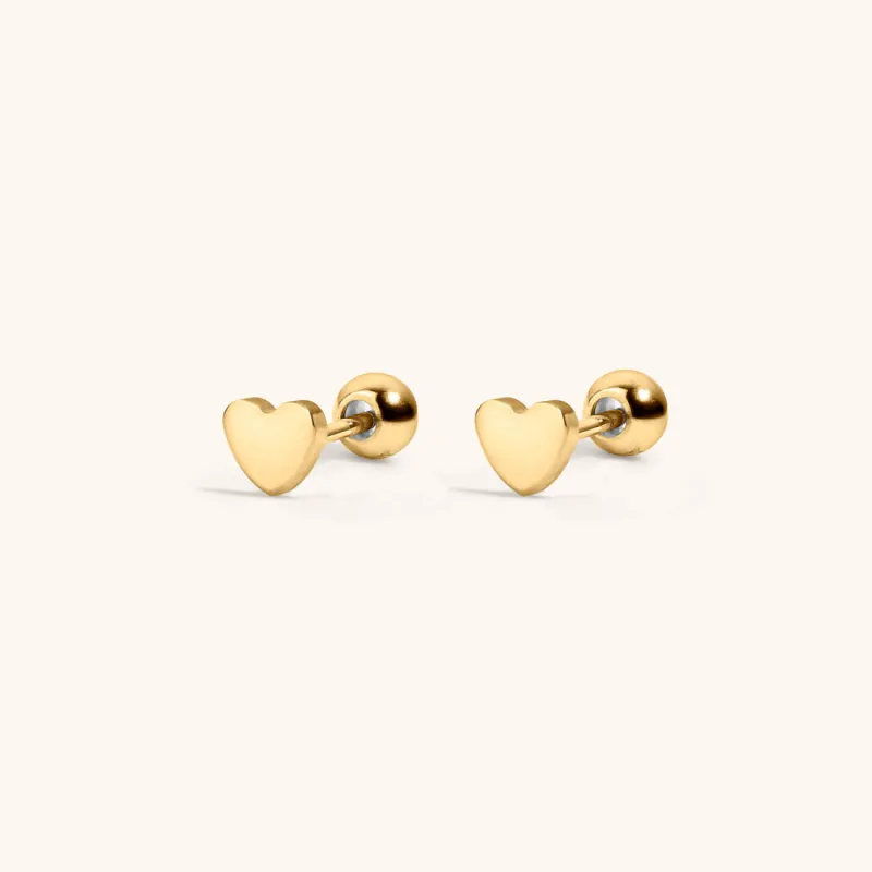 Heart Studs made by Maison Miru