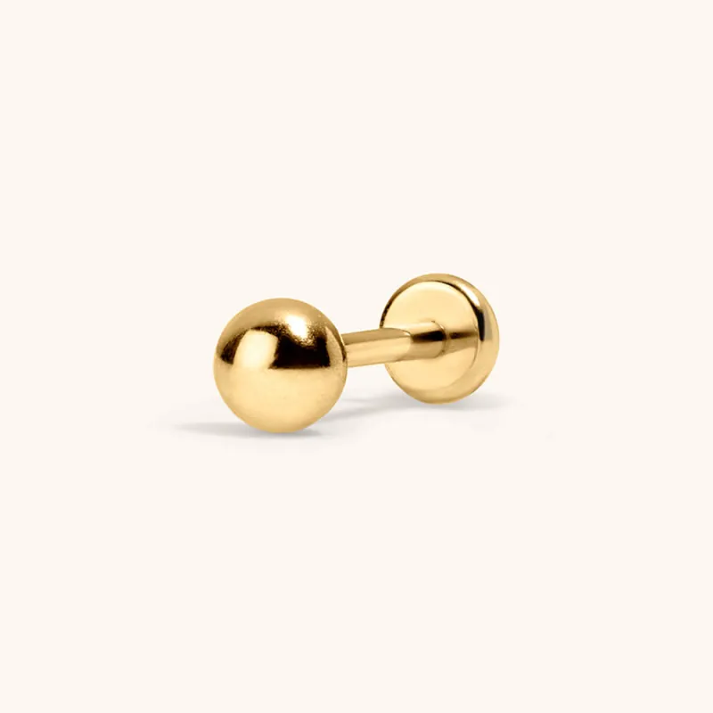 Sphere Push Pin Flat Back Earring, 3mm made by Maison Miru