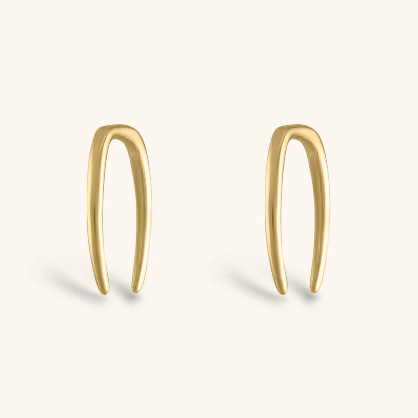 Whisper Open Hoops in 14k Gold - 18G sold by Maison Miru