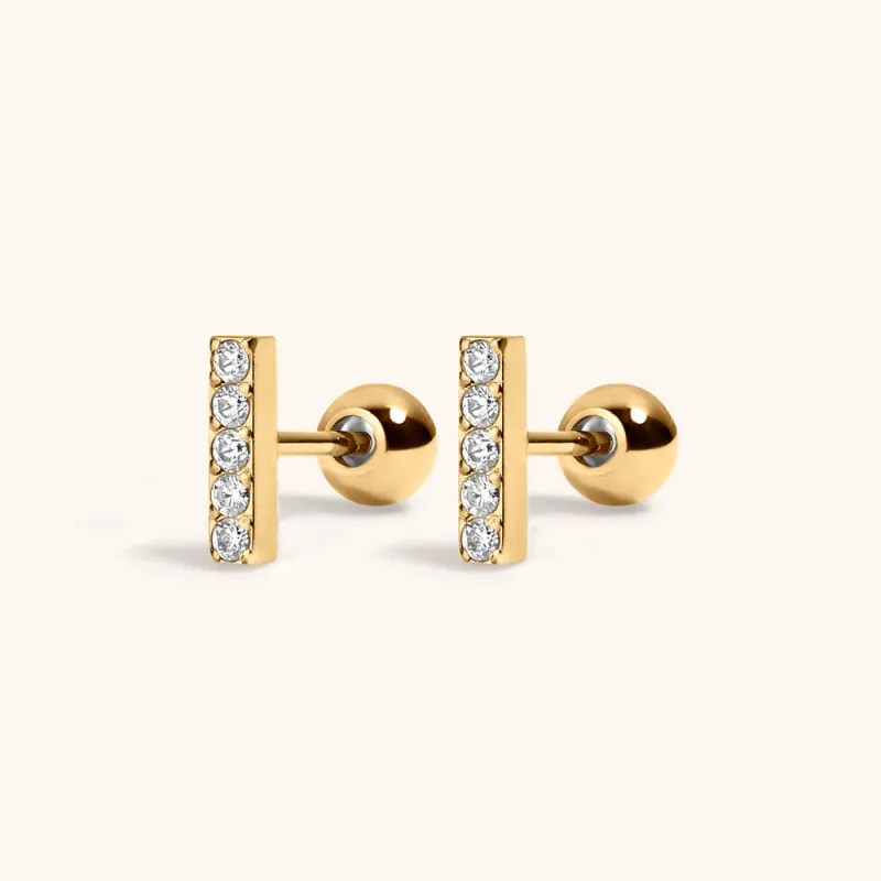 Sample Item: Pave Bar Studs made by Maison Miru