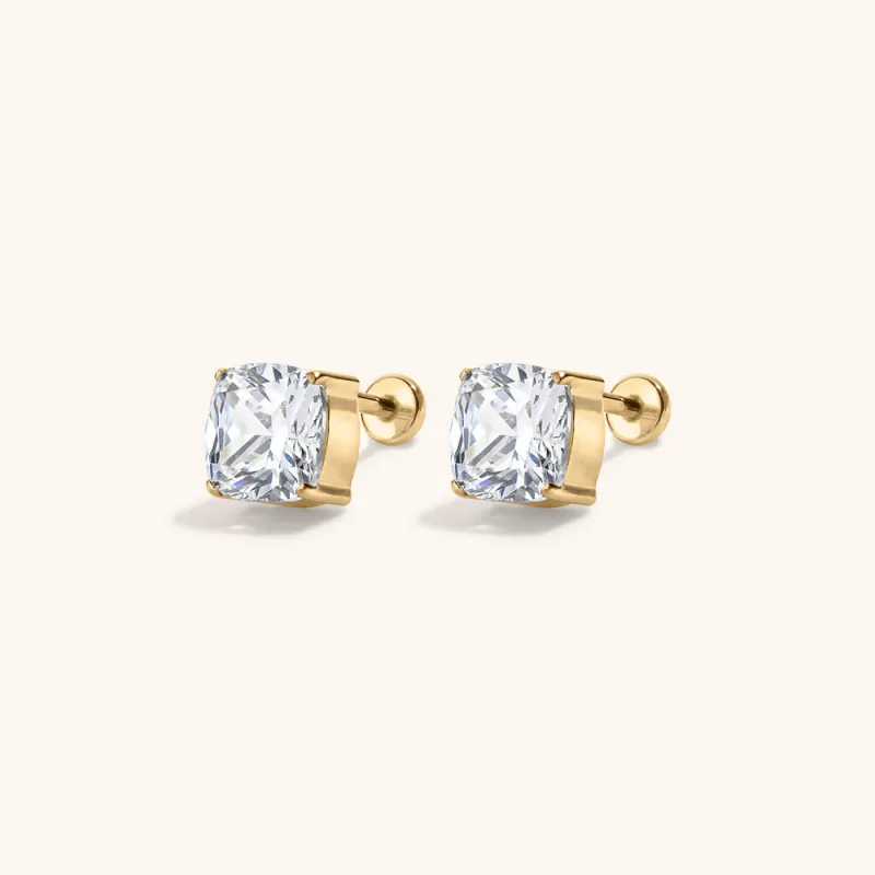 Sample Item: Celestial Crystal Cushion Nap Earrings made by Maison Miru