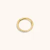 Eternity Cartilage Hoop in 14k Gold sold by Maison Miru