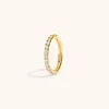 Eternity Cartilage Hoop in 14k Gold sold by Maison Miru