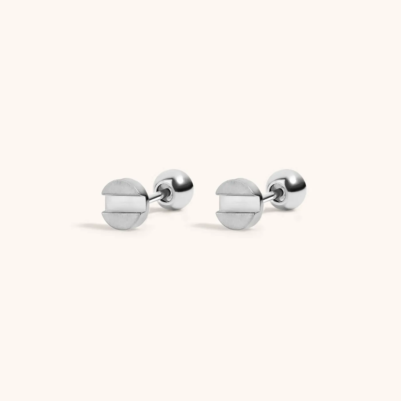 Bolt Studs in Titanium sold by Maison Miru product image thumbnail 4