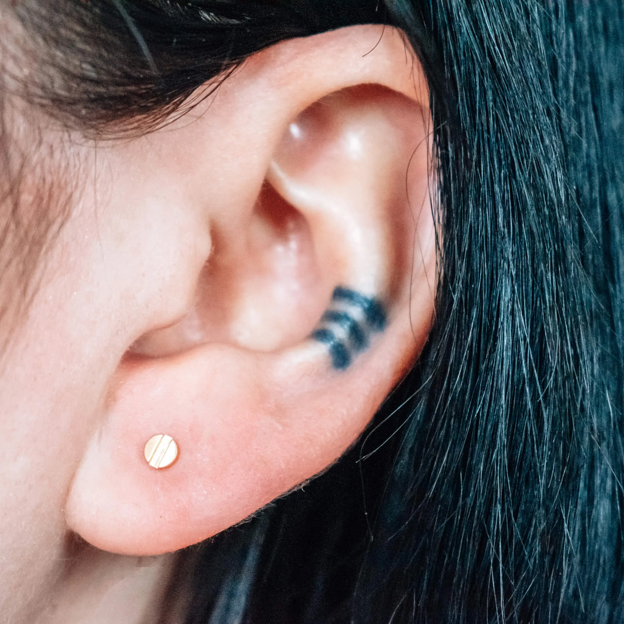 Bolt Studs in Titanium sold by Maison Miru product image thumbnail 2