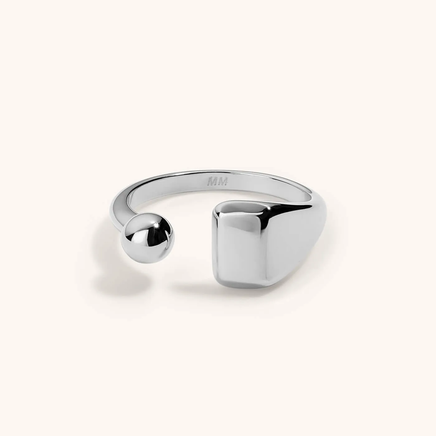 Floating Sphere Signet Ring sold by Maison Miru product image thumbnail 3