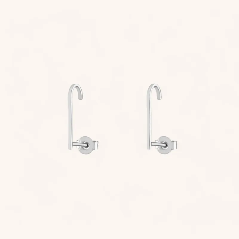 Classic Hook Earrings in Sterling Silver sold by Maison Miru