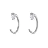 Dewdrop Huggie Earrings in Sterling Silver sold by Maison Miru
