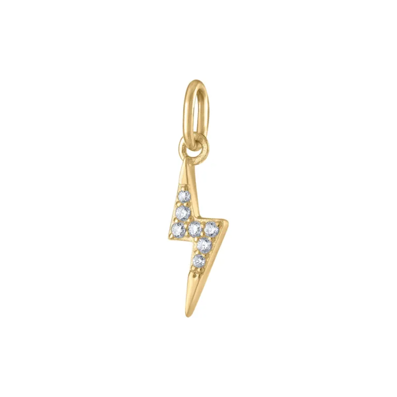 Mini Pave Lightning Charm sold by Maison Miru