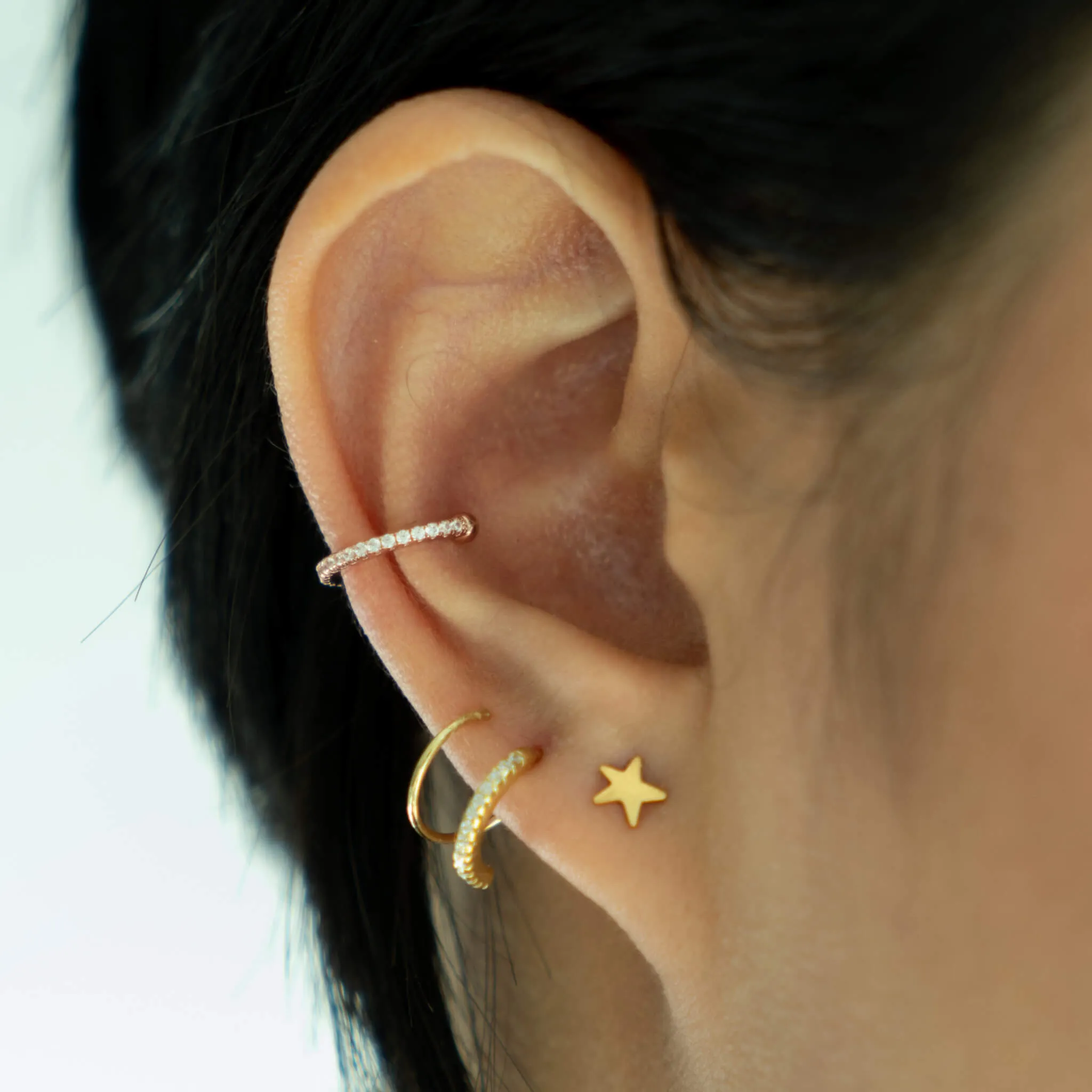Sample Item: Eternity Ear Cuff in Rose Gold sold by Maison Miru product image thumbnail 2