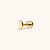 Classic Moon Push Pin Flat Back Earring sold by Maison Miru