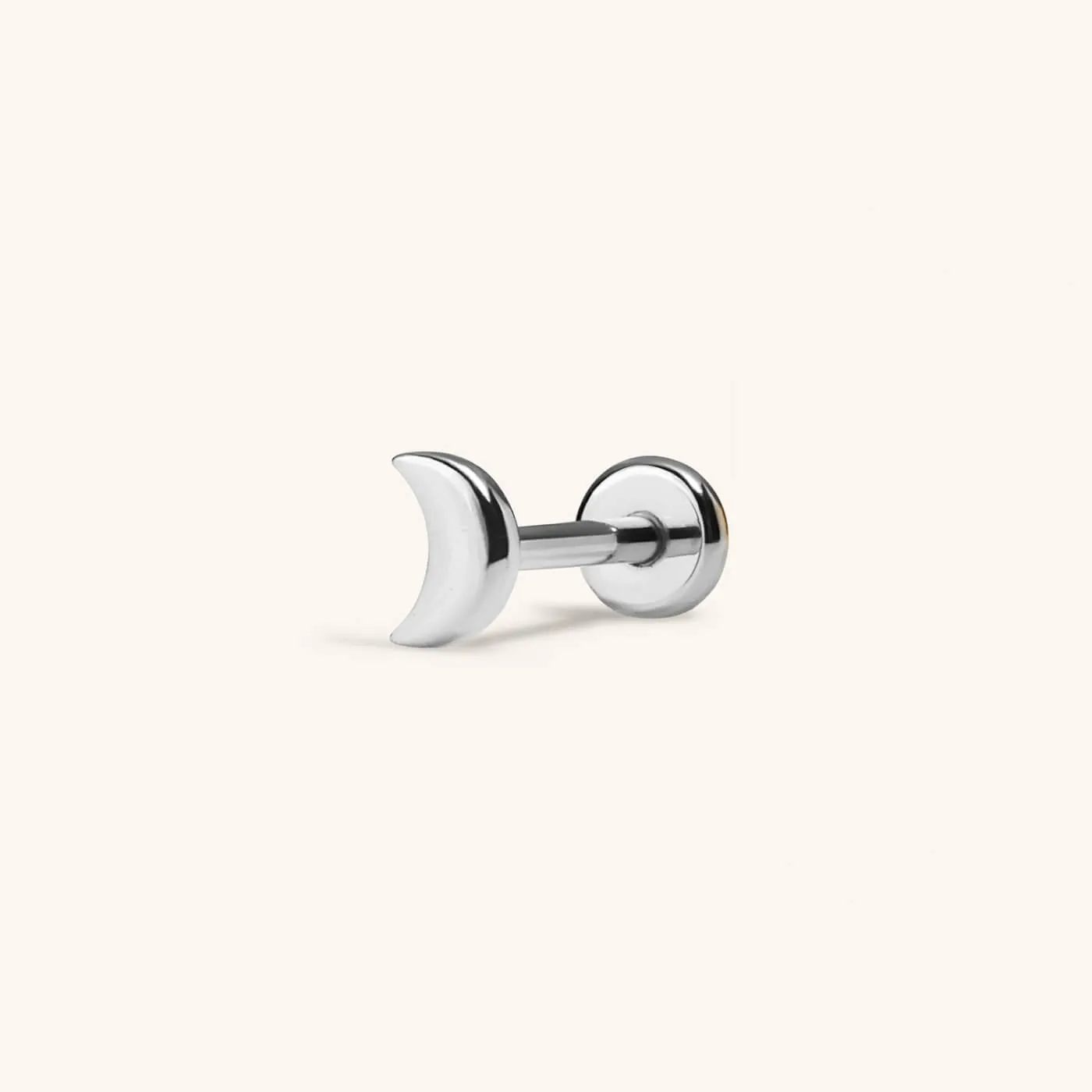Classic Moon Push Pin Flat Back Earring sold by Maison Miru product image thumbnail 4