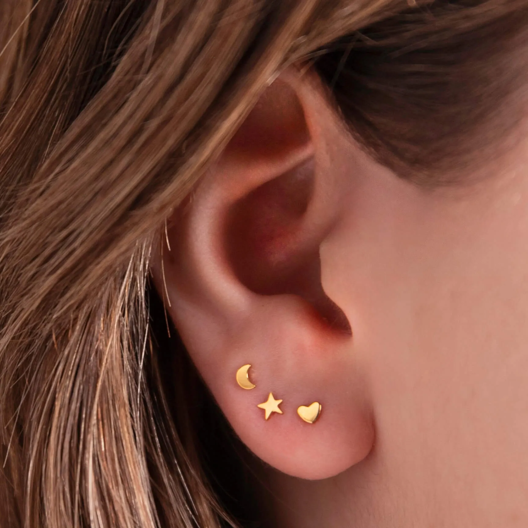 Classic Shapes Nap Earrings Trio sold by Maison Miru product image thumbnail 2