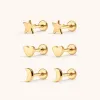 Classic Shapes Nap Earrings Trio sold by Maison Miru