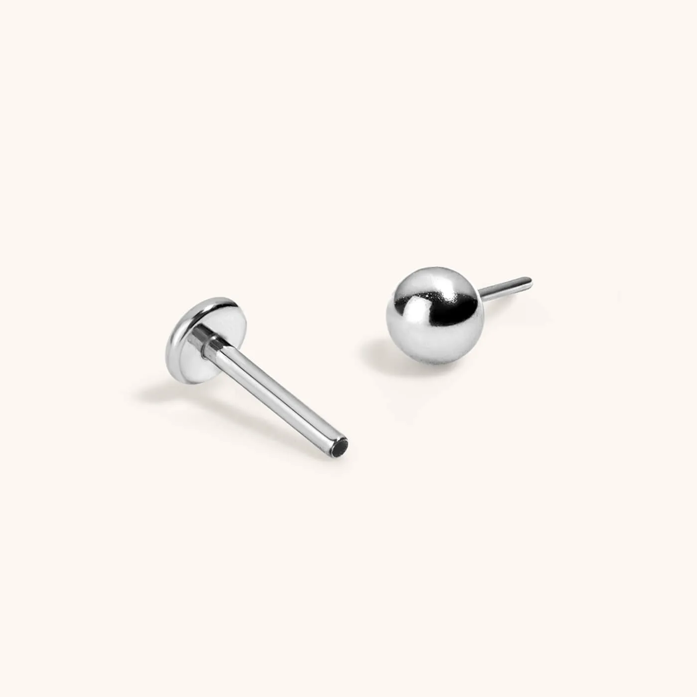 Little Sphere Push Pin Flat Back Earring sold by Maison Miru product image thumbnail 5