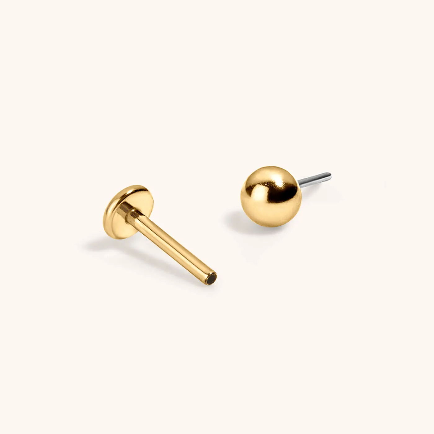 Little Sphere Push Pin Flat Back Earring sold by Maison Miru product image thumbnail 3