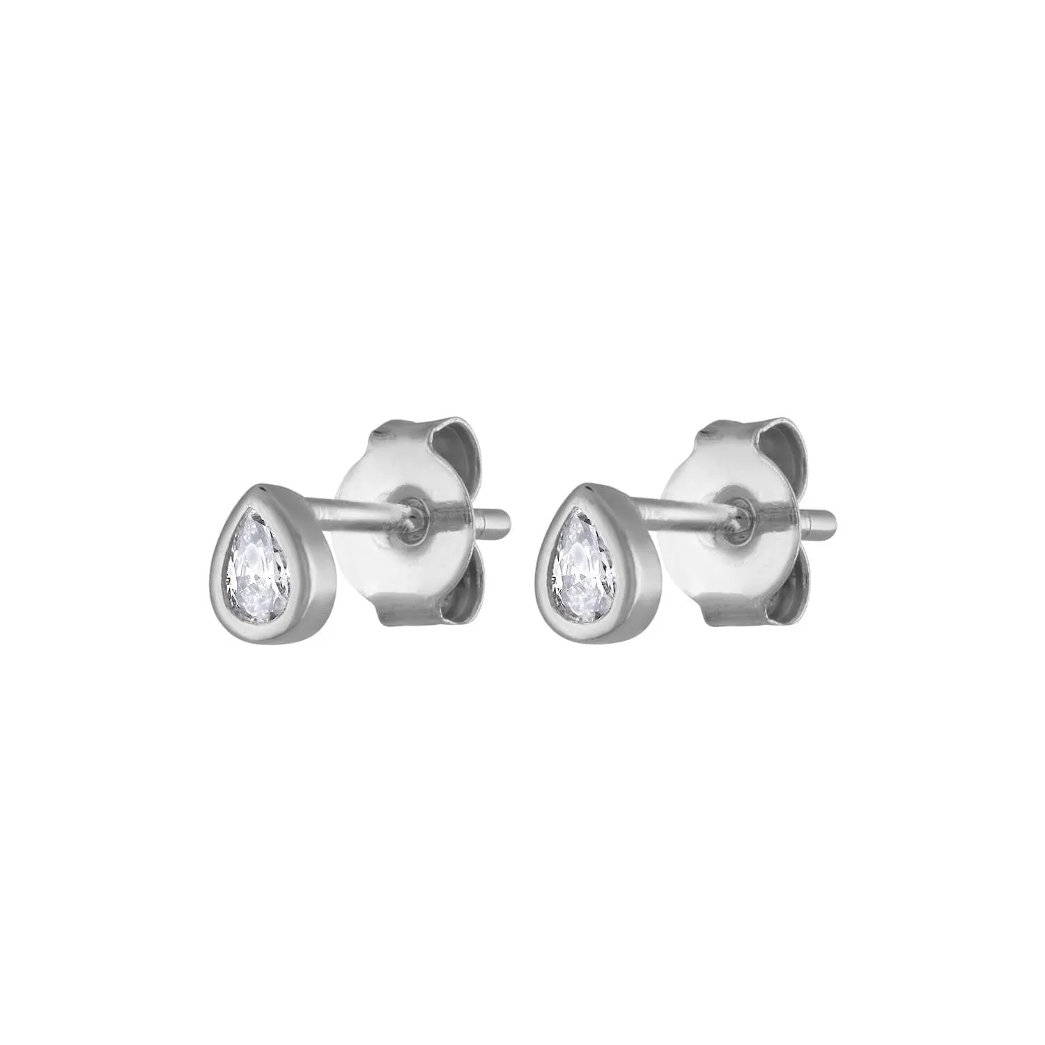 Sample Item: Tiny Dewdrop Studs in Sterling Silver sold by Maison Miru