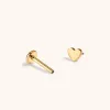 Classic Heart Push Pin Flat Back Earring sold by Maison Miru