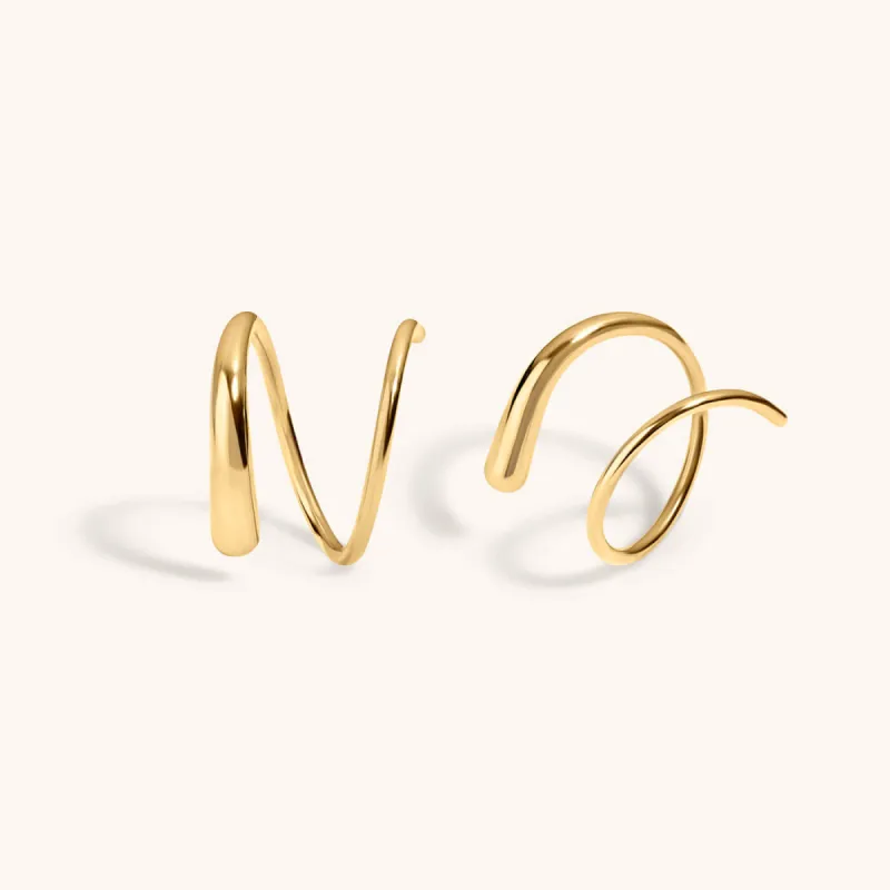 Classic Twirl Earrings in Titanium sold by Maison Miru