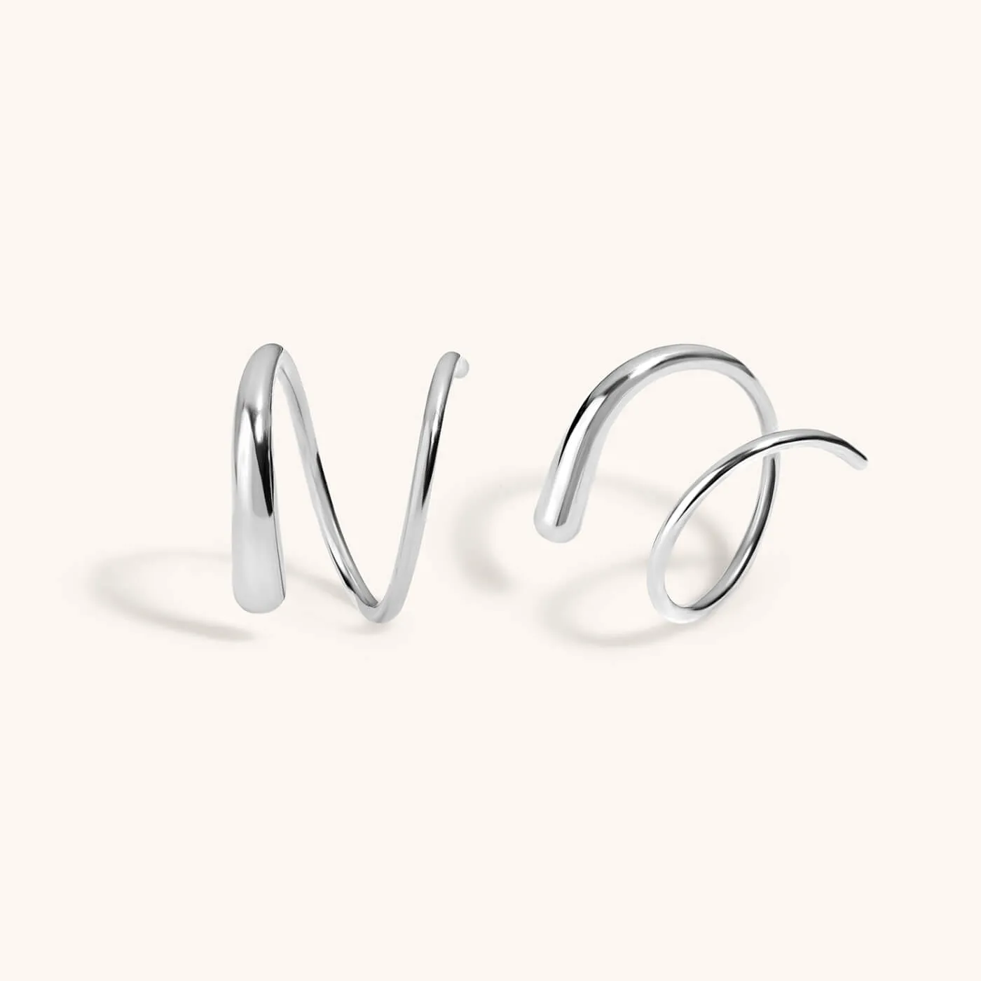 Classic Twirl Earrings in Titanium sold by Maison Miru product image thumbnail 4