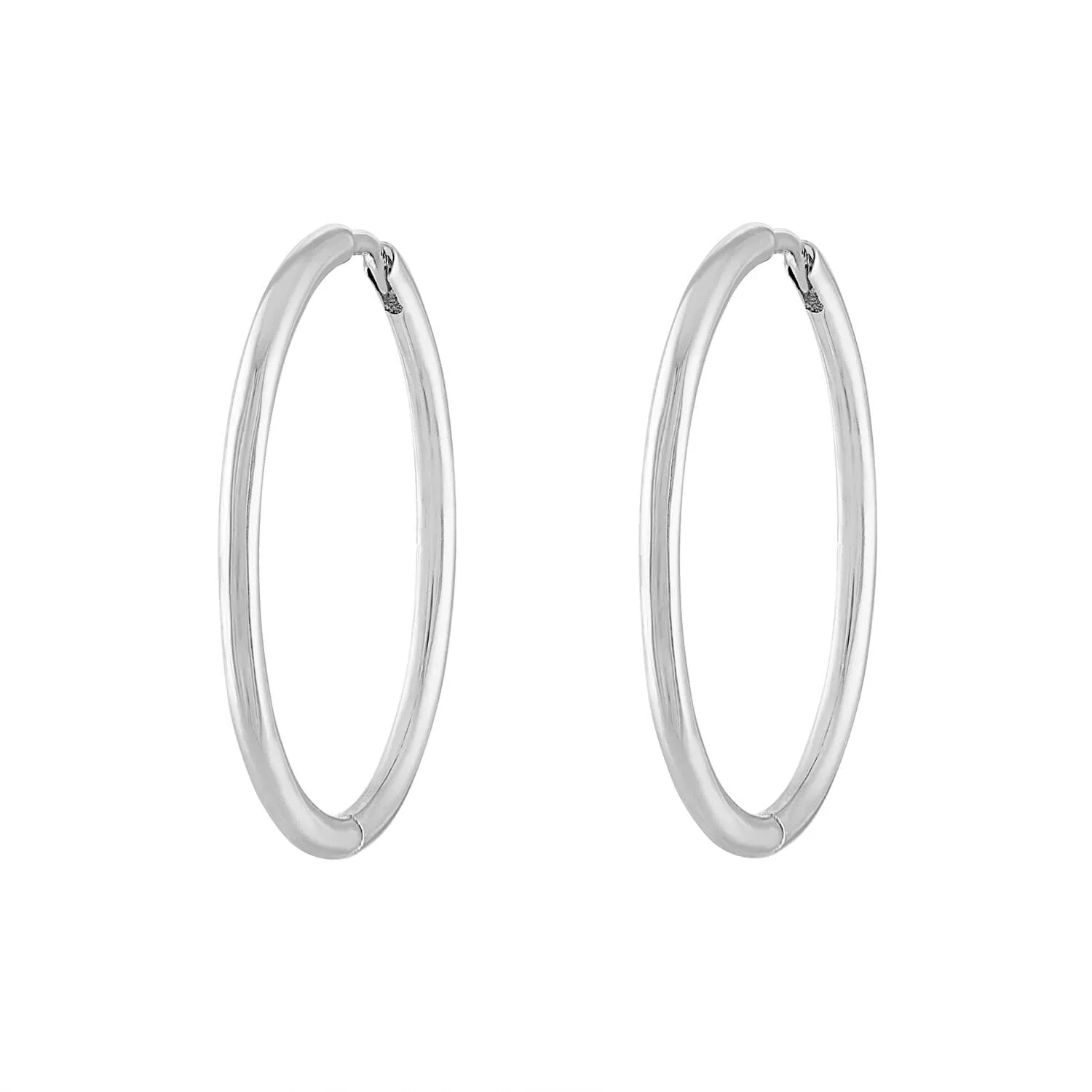 Sample Item: Classic 1" Hoops in Sterling Silver sold by Maison Miru