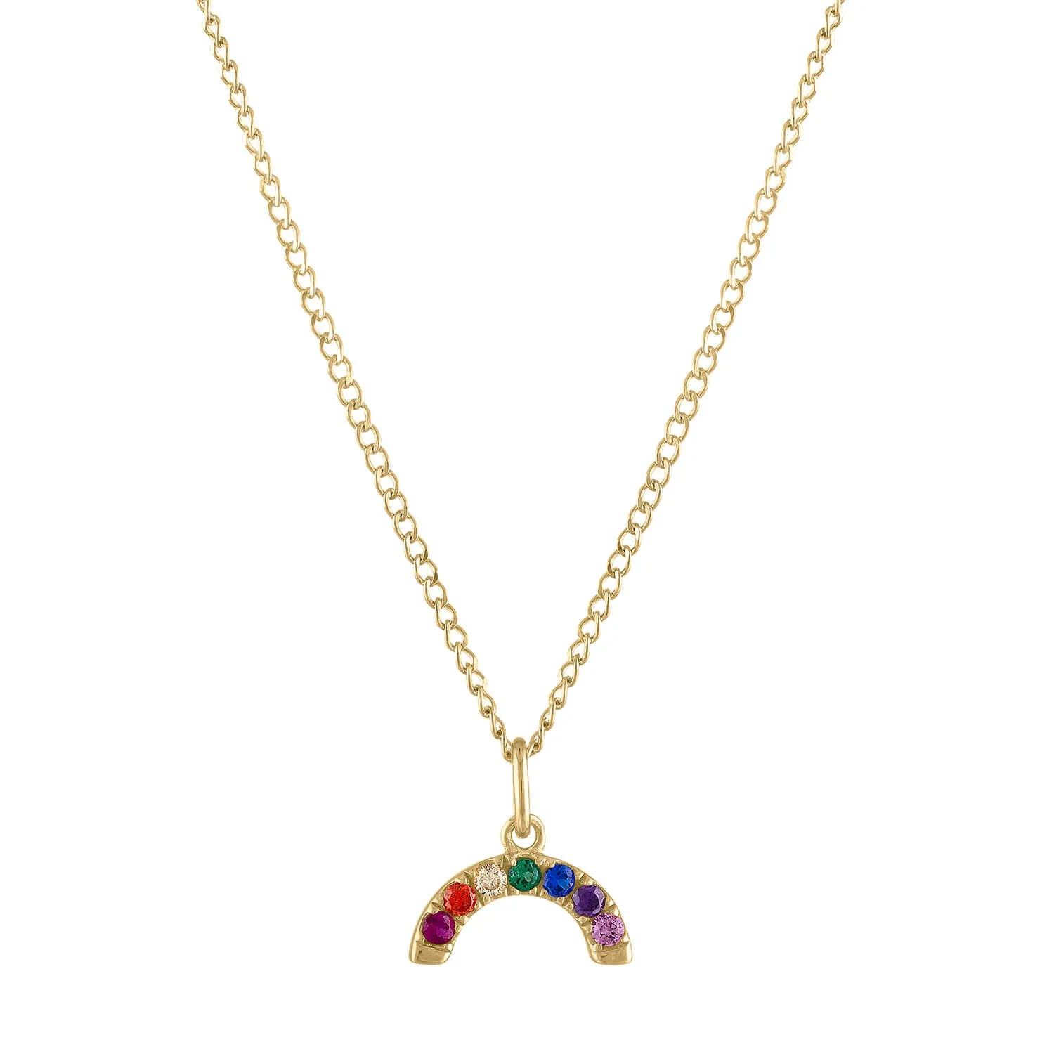 Rainbow Charm Necklace sold by Maison Miru product image thumbnail 2