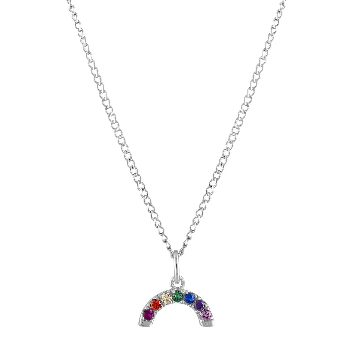 Rainbow Charm Necklace sold by Maison Miru