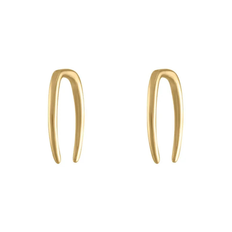 Sample Item: Whisper Open Hoop Earrings - 18G sold by Maison Miru