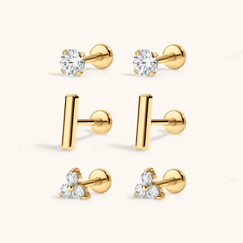 Everyday Nap Earrings Trio sold by Maison Miru