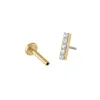 Sample Item: Pave Bar Push Pin Flat Back Earring sold by Maison Miru