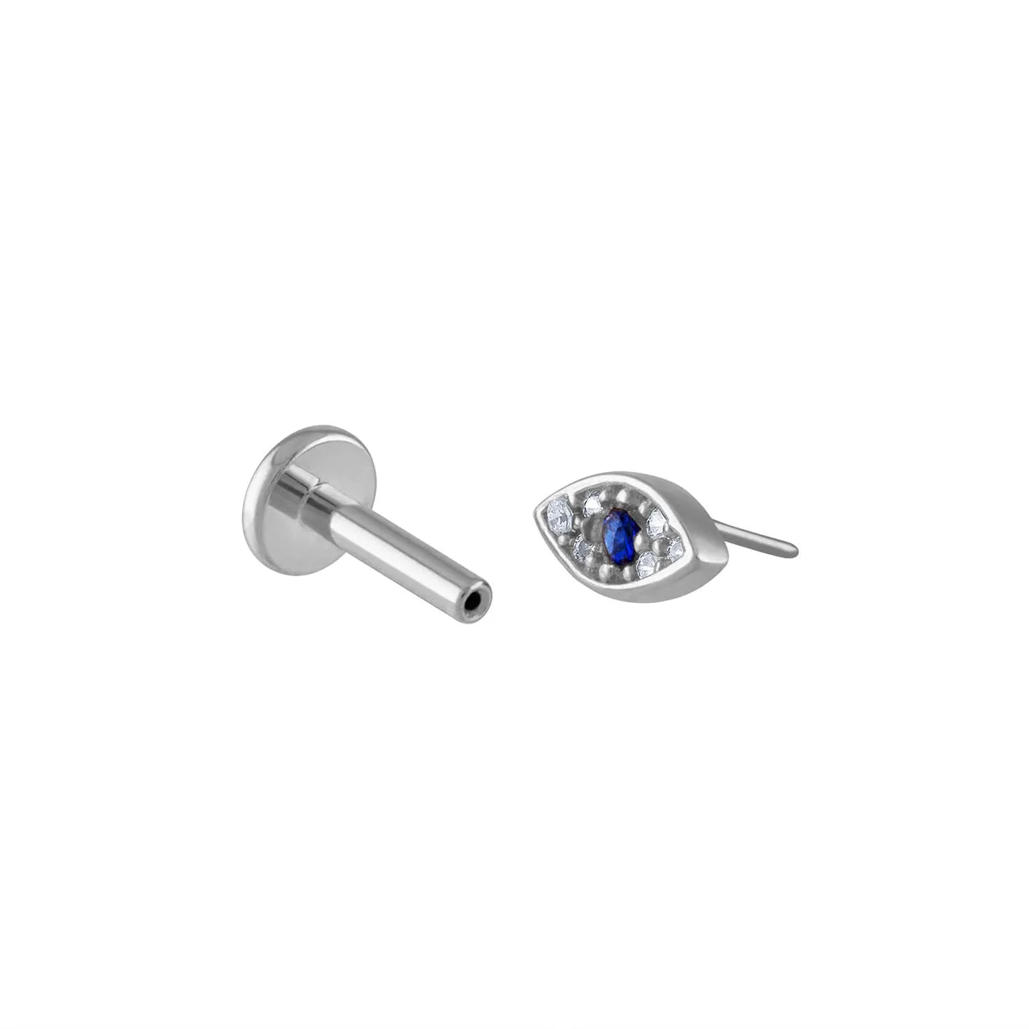 Sample Item: Evil Eye Push Pin Flat Back Earring sold by Maison Miru product image thumbnail 5