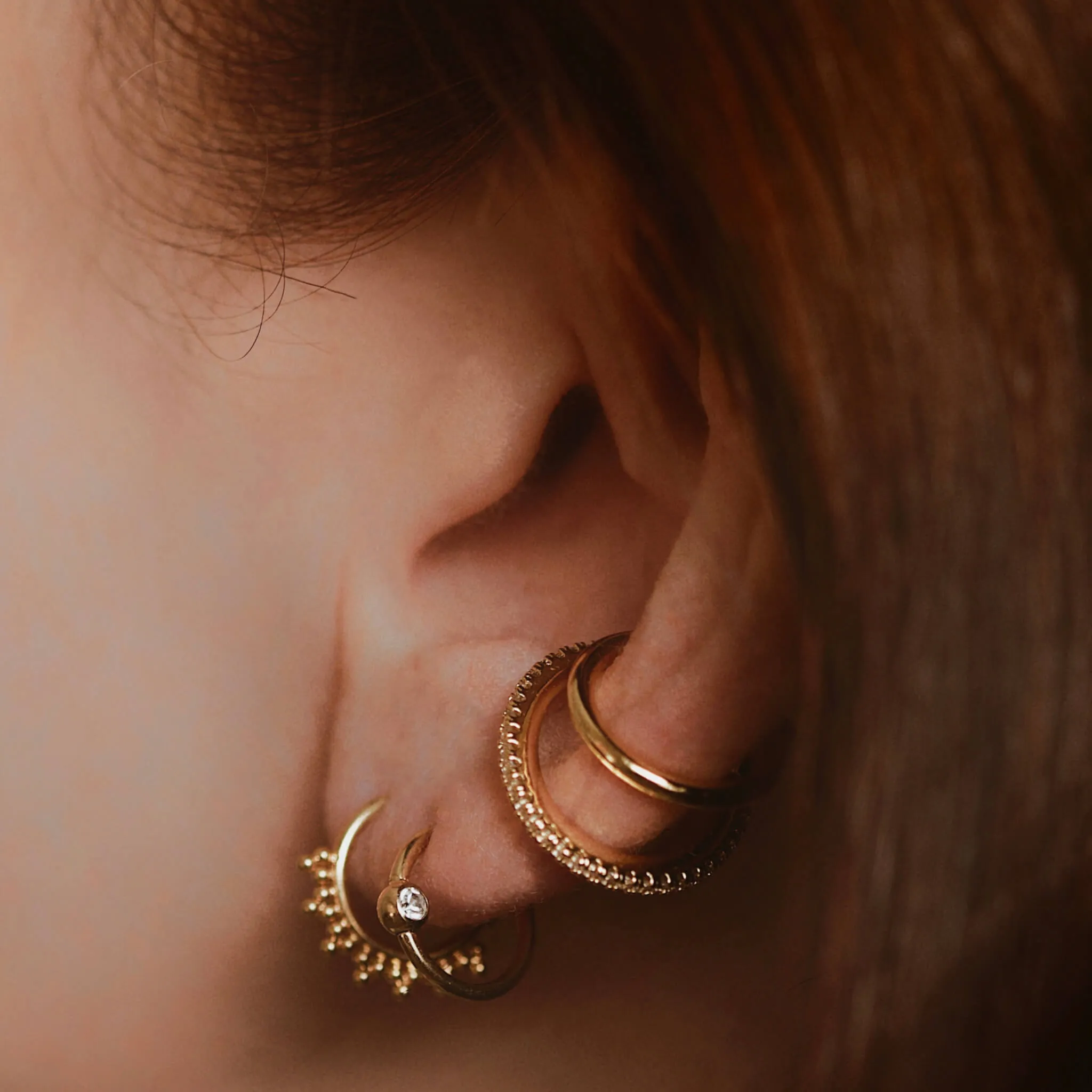 Orbital Crystal Cartilage Hoop sold by Maison Miru product image thumbnail 3