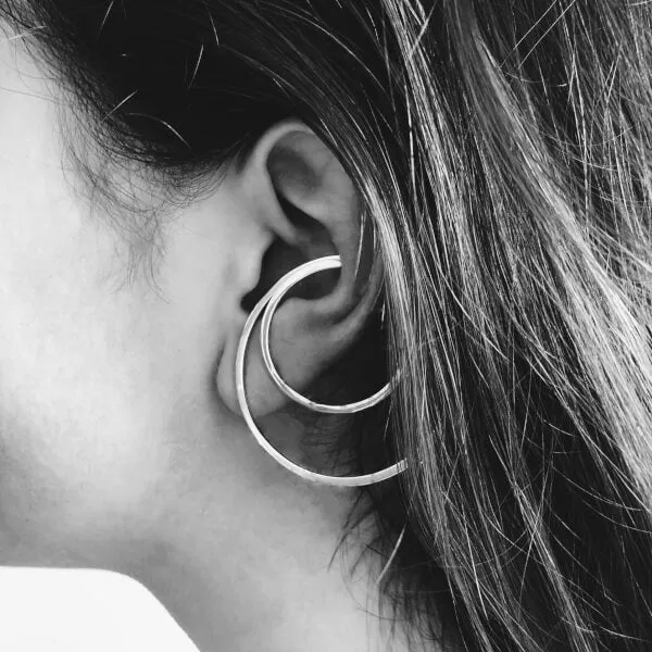 Sample Item: Large Illusion Hoops sold by Maison Miru product image thumbnail 4