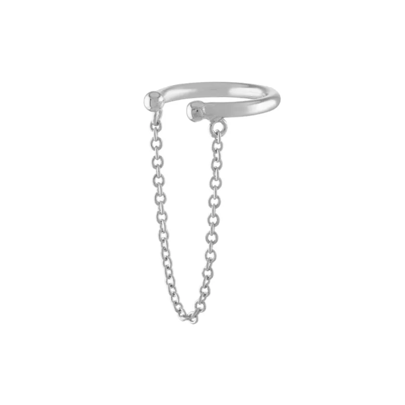 Sample Item: Arc Chain Ear Cuff in Sterling Silver sold by Maison Miru