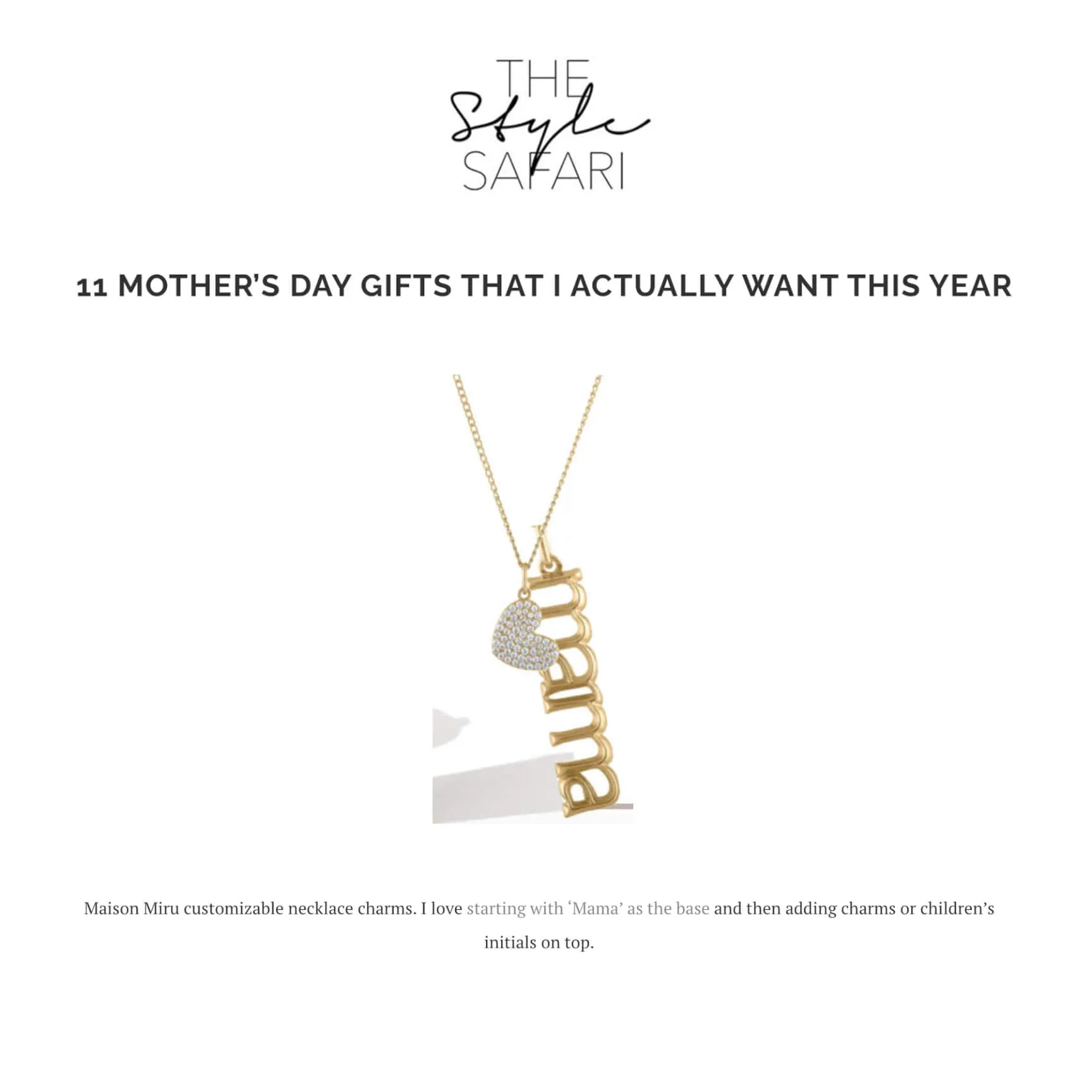 Pave Heart Charm Necklace sold by Maison Miru product image thumbnail 3