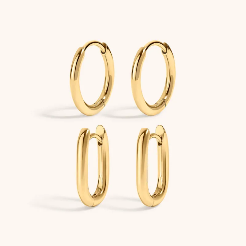 Minimalist Hoop Duo sold by Maison Miru