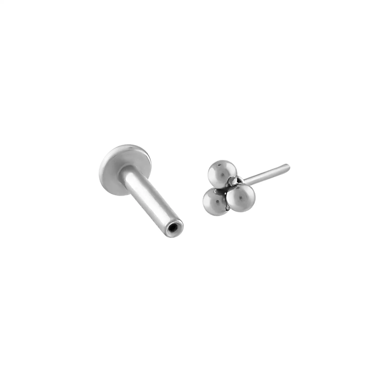 Sample Item: Tiny Trinity Push Pin Flat Back Earring sold by Maison Miru product image thumbnail 5