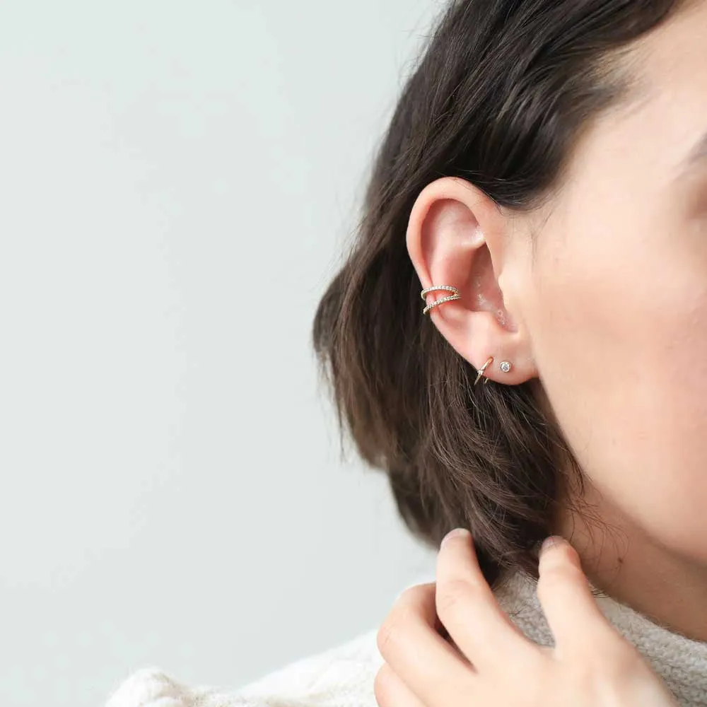 Sample Item: Infinite Ear Cuff in Sterling Silver sold by Maison Miru product image thumbnail 3