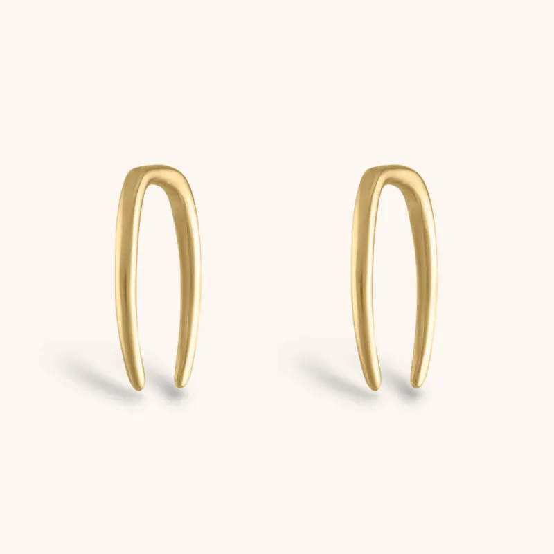 Whisper Open Hoop Earrings - 18G sold by Maison Miru
