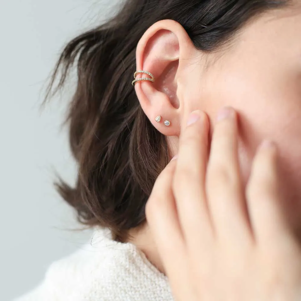 Sample Item: Infinite Ear Cuff in Sterling Silver sold by Maison Miru product image thumbnail 5