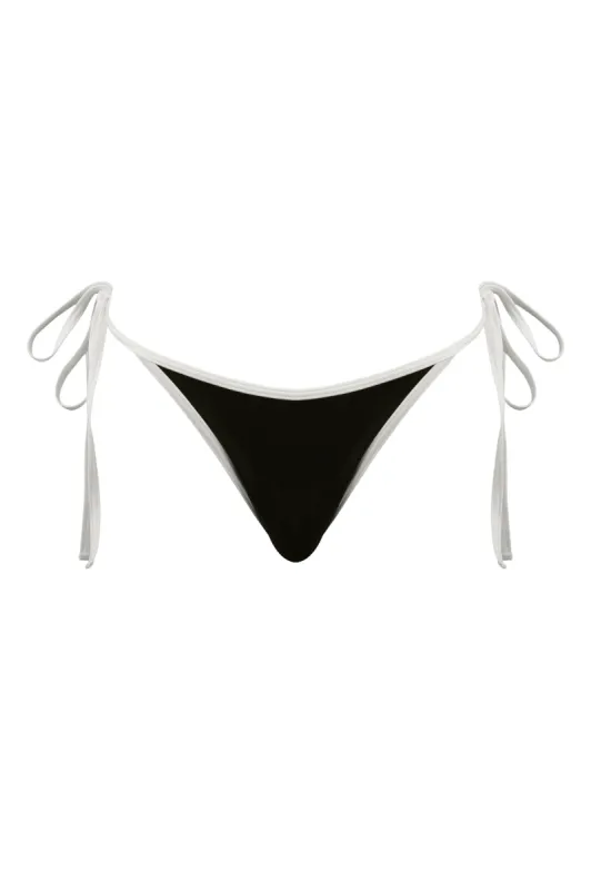 Ava Bikini Bottom - Black sold by Asta Resort